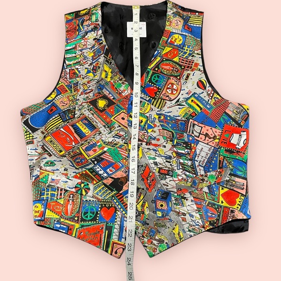 Vintage Moschino City Vest **see description for size** - Picture 5 of 10